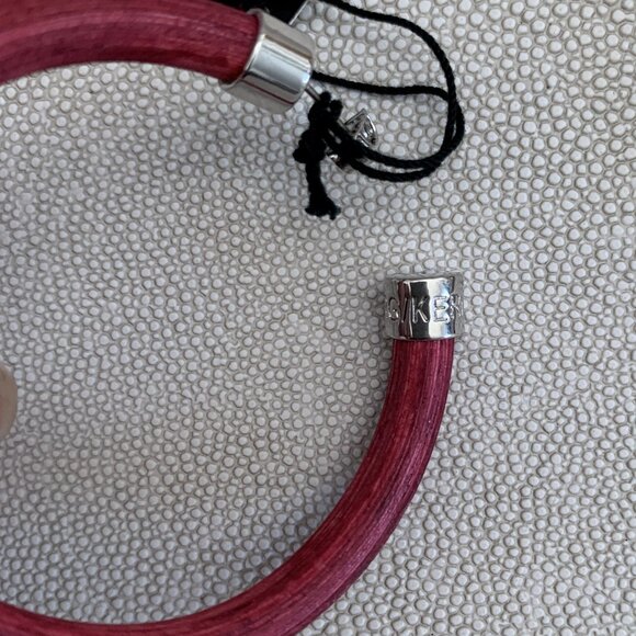 Dyrberg/Kern Opal Natural Bamboo hoop earrings - Picture 5 of 6